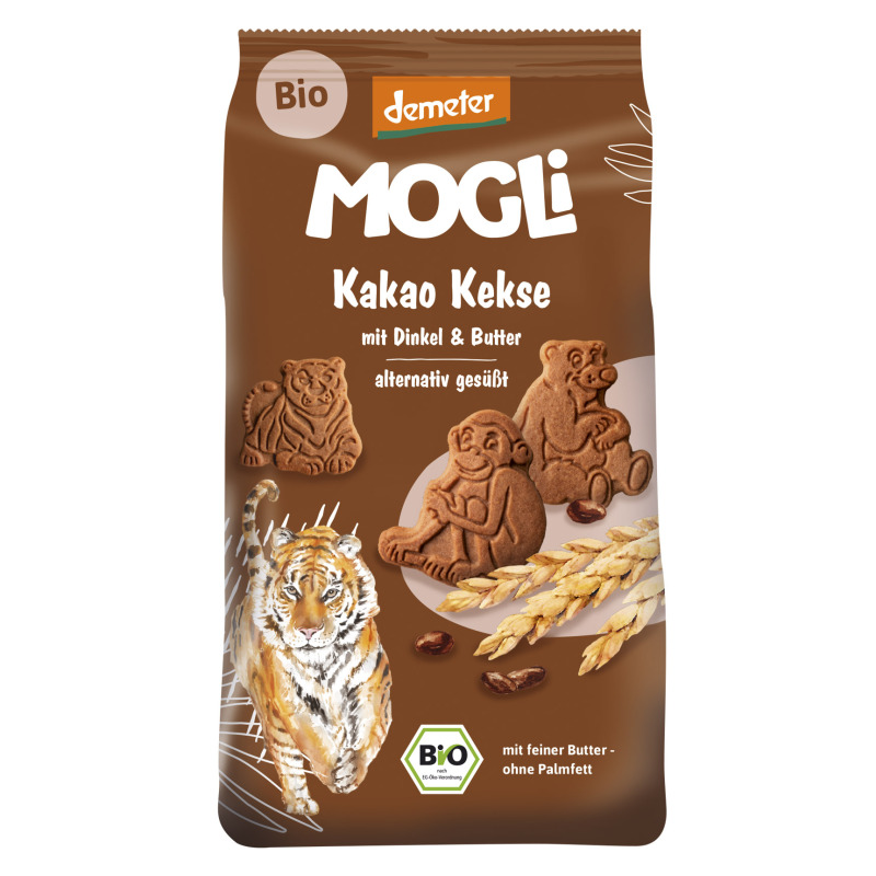 ECO Biscuiti cu cacao tigru, Mogli, 125g DE