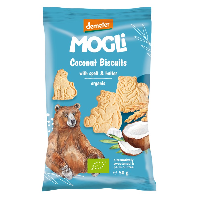 ECO Biscuiti mini cu nuca de cocos, Mogli, 50g