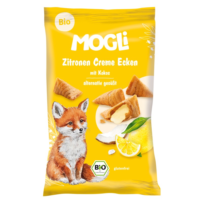 ECO Mini pernute crocante cu crema de cocos si lamaie, Mogli, 30 g