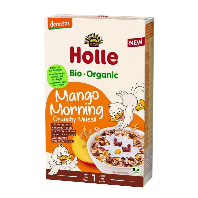ECO Musli crocant pentru copii cu mango si cacao, Mango Morning, 200g