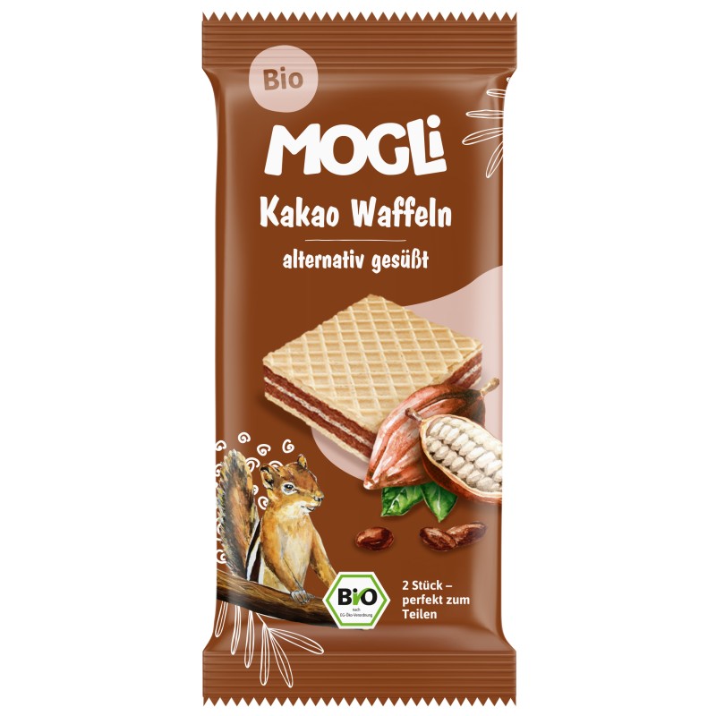 ECO Napolitane cu crema de cacao, Mogli, 15g