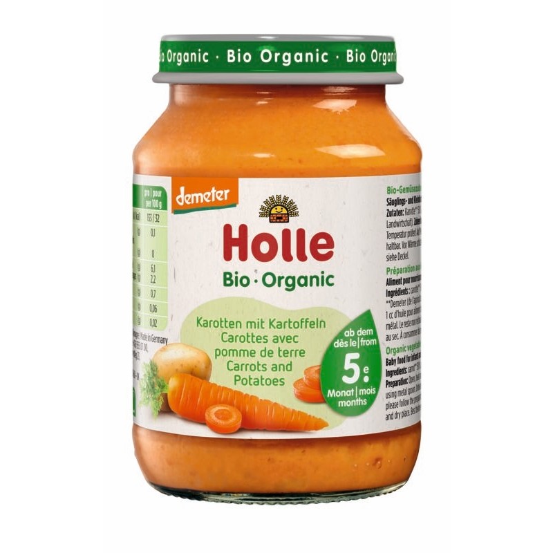 ECO Piure de morcovi si cartofi 190g