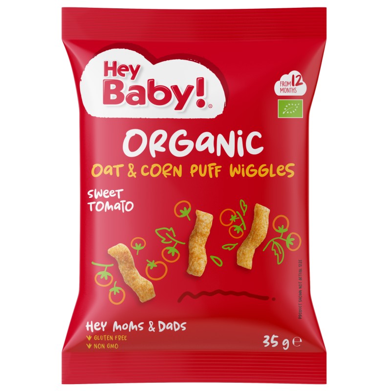 ECO Pufuleti din ovaz cu porumb, cu aroma de rosii, 35g