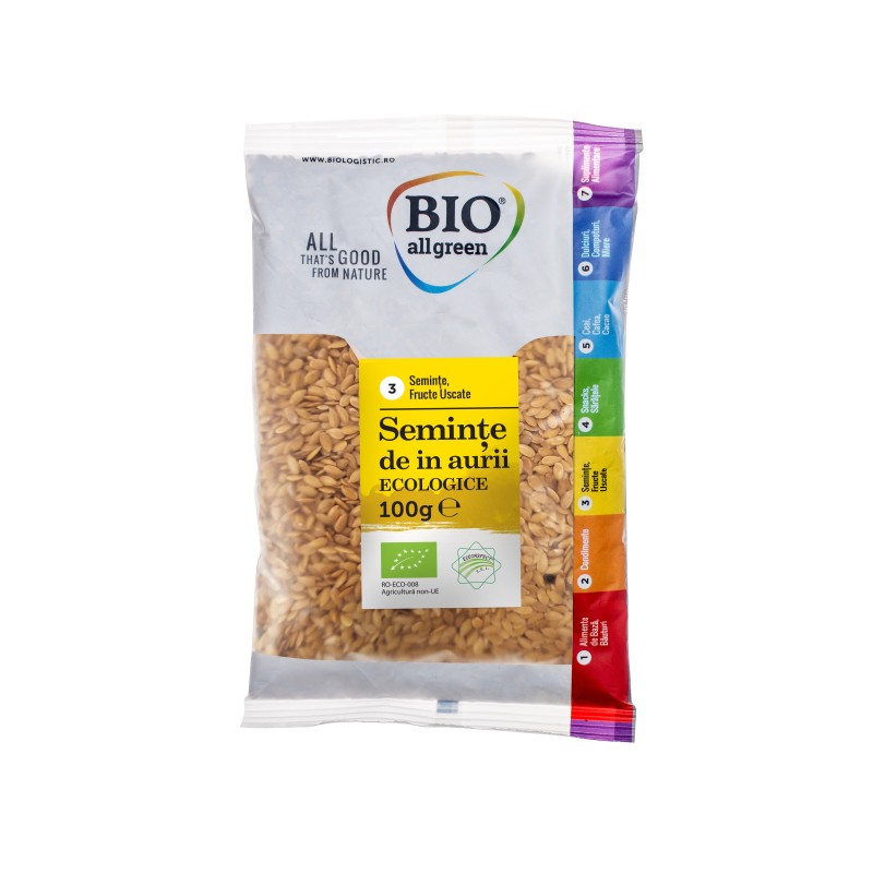 ECO Seminte de in aurii 100g