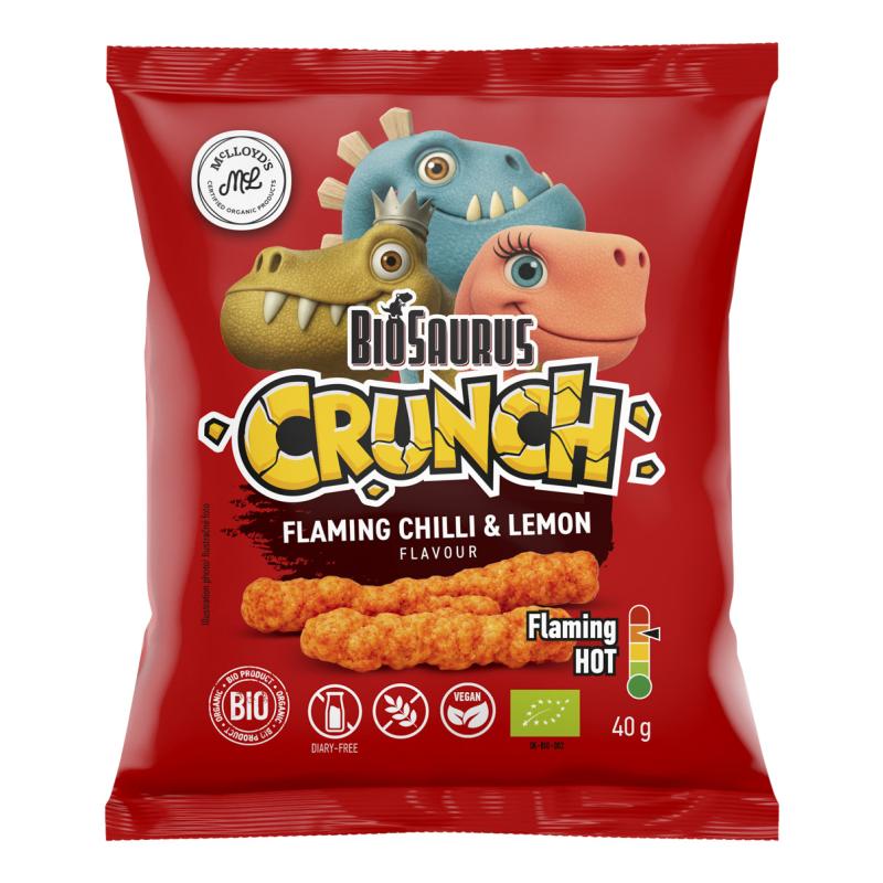 ECO Snacks din porumb cu aroma de lamaie iute, 40g