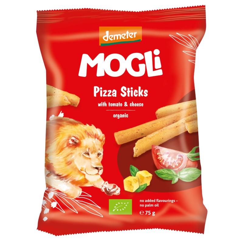ECO Sticks cu aroma de pizza, Mogli, 75g