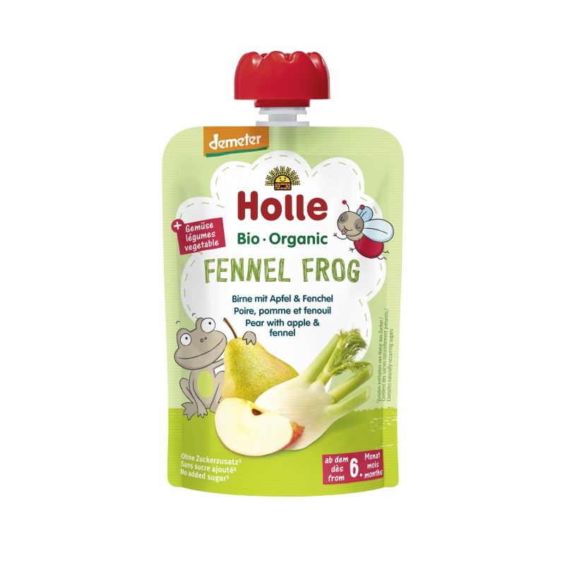 ECO Fennel Frog - Piure de pere cu mere si fenicul 100g