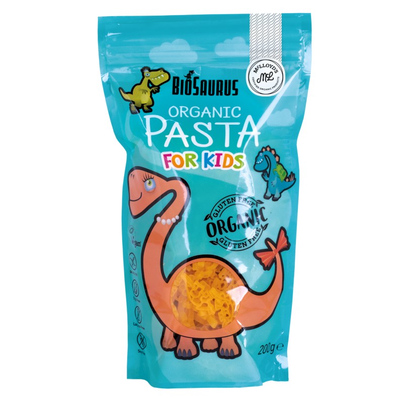 ECO Paste dinozauri, fara gluten, pentru copii 200g