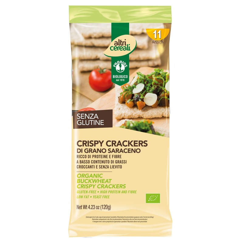 ECO Crackers din faina de hrisca, fara gluten, 120g
